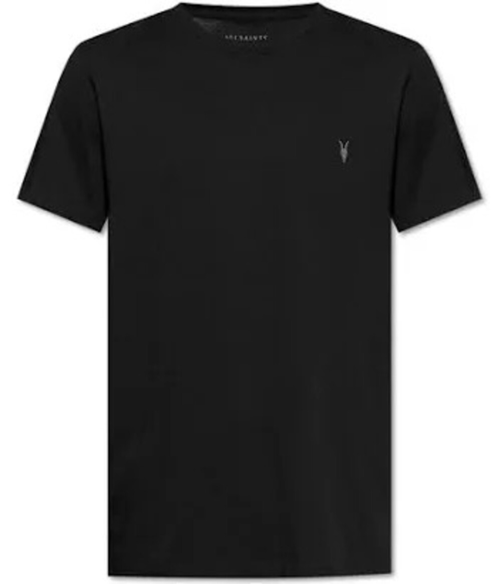 AllSaints Tonic Ramskull Crew T-Shirt Black Short Sleeve Tee